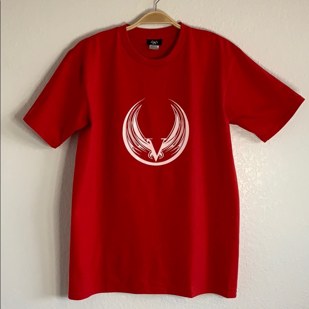 Red Graphic Design Tee